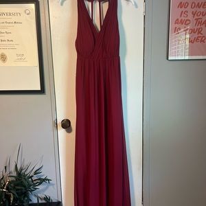 Maternity bridesmaids dress-BURGUNDY